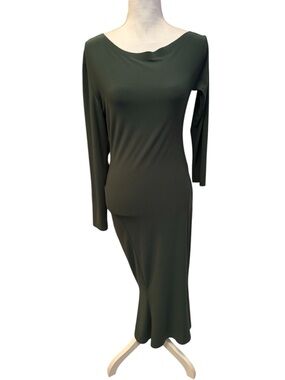 Norma Kamali Green Long sleeve Dress